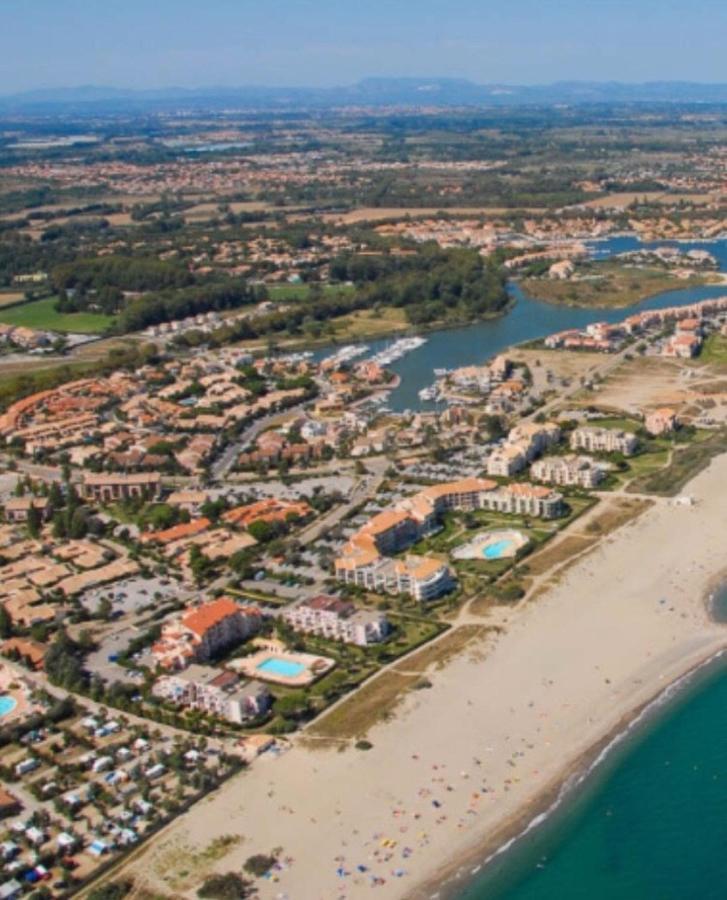 Rez De Jardin + Terrasse Piscine Et Acces Direct Plage Apartman Saint-Cyprien  Kültér fotó